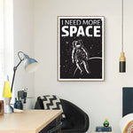 Affiche Astronaute dans l'Espace 