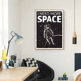 Affiche Astronaute dans l'Espace 