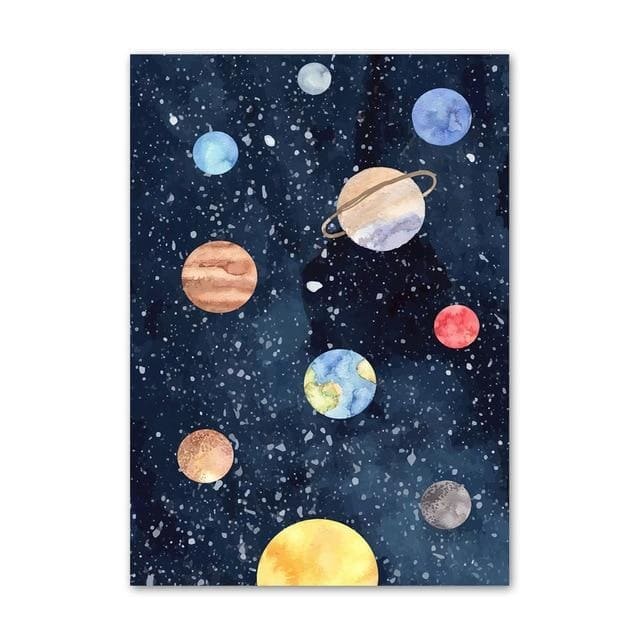 Poster Enfant Planètes Système Solaire