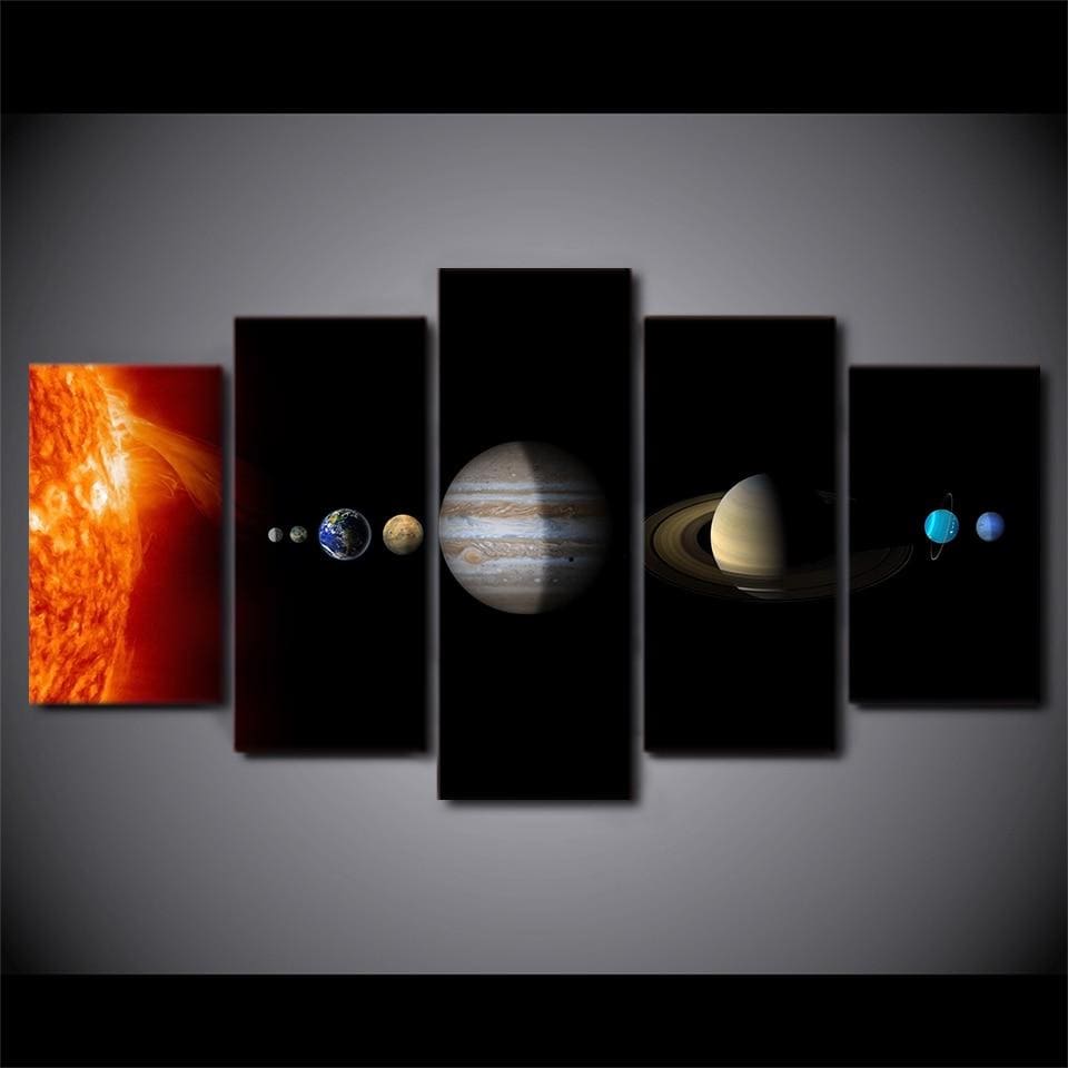 Tableaux sur toile Le système solaire - Voie Lactée - astronomie pour les  enfants