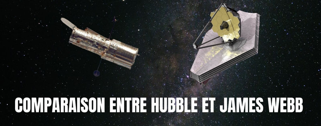 Comparaison entre Hubble et James Webb