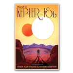 Poster planète vintage Kepler 16b