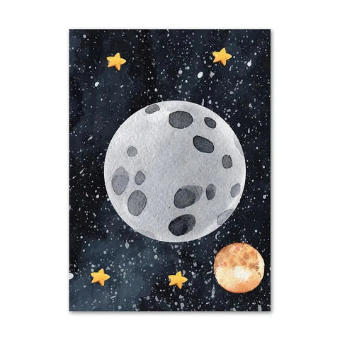 Poster de Lune pour Enfant