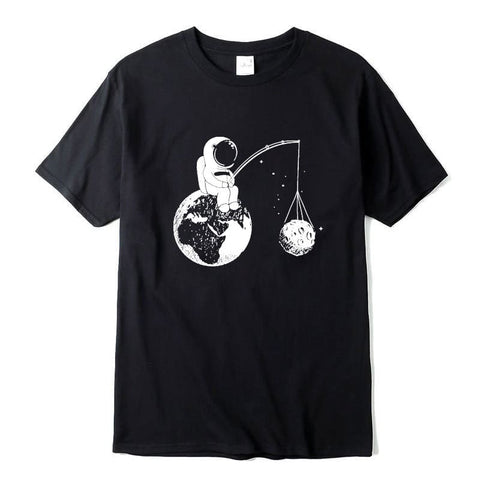 T-Shirt Astronaute qui pêche | Espace Stellaire