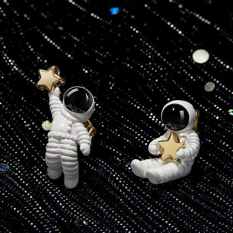 boucles d'oreilles astronaute | Espace Stellaire