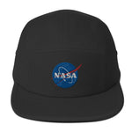 Casquette NASA cinq panneaux noire