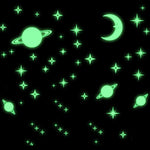 Autocollants lumineux Lune étoilée - Espace Stellaire