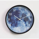 Horloge murale lune phosphrescente