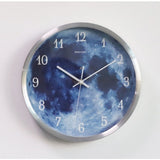 Horloge murale lune phosphorescente
