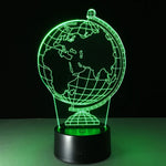 Lampe 3D Stéréoscopique Globe Terrestre