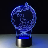 lampe stéréoscopique globe terrestre