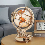 Maquette globe terrestre lumineux en 3D