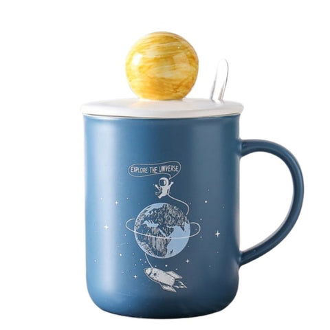 Tasse Céramique Mug Poche Imprimée Blague Fusée Spatial Planète