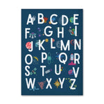 Poster alphabet theme espace