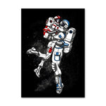 Poster d'astronautes amoureux