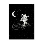 Poster astronaute dans les etoiles