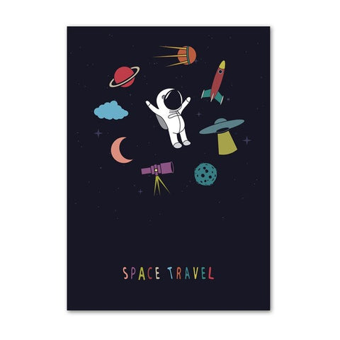 Poster astronaute enfant décoratif pour la chambre