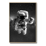 Poster astronaute NASA noir et blanc
