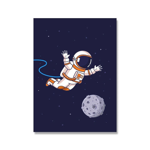Poster Astronaute dans l'Espace pour Enfant