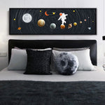 Poster espace astronaute et planètes