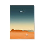 poster illustration planète mars