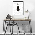 Poster minimalistes planètes du système solaire