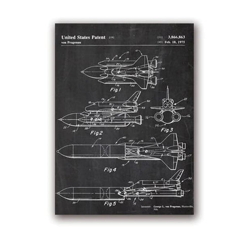 Poster Navette Spatiale | Espace Stellaire