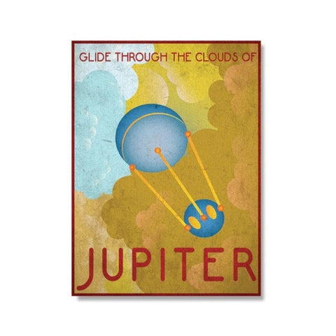 Poster Rétro Planète Jupiter