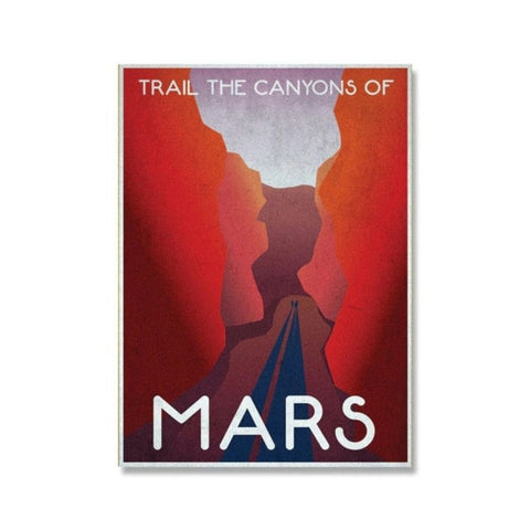 Poster Rétro Planète Mars