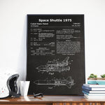 Poster schéma navette spatiale américaine