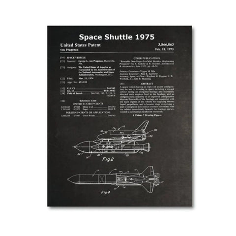 Poster schéma navette spatiale