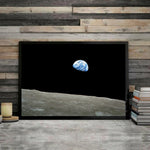Poster terre vue de la lune