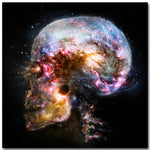 Affiche Tête de squelette Espace | Espace Stellaire