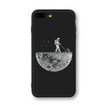 Coque iPhone Astronaute sur la Lune - Espace Stellaire