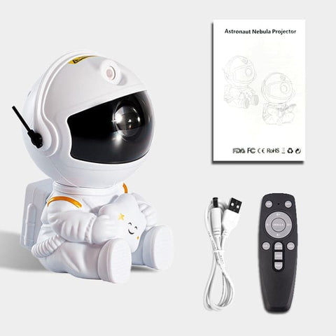Projecteur bebe astronaute blanc