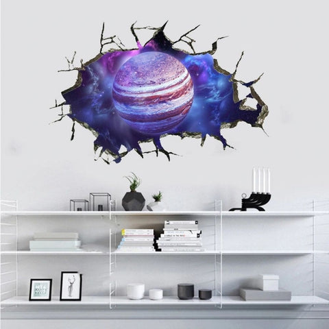 Sticker Mural 3D Planète Jupiter