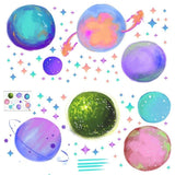Stickers muraux planètes colorées