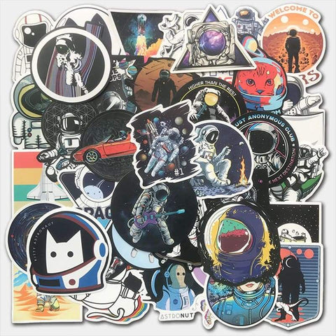 Lot de 100 stickers pour ordinateur | Espace Stellaire