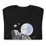 T-shirt astronaute motard