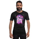 t-shirt retrowave astronaute noir