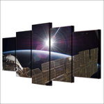 Tableau 5 pièces Satellite | Espace Stellaire