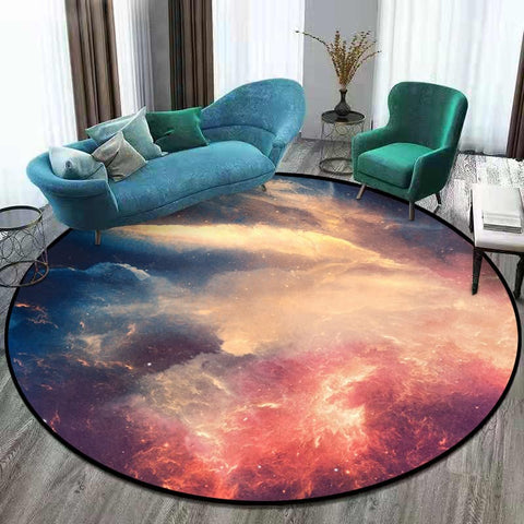HAZARA Tapis Astronaute Espace 100x160cm - Tapis De Jeu Antidérapant Pour Chambre Enfant