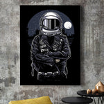 Toile Astronaute Biker | Espace Stellaire